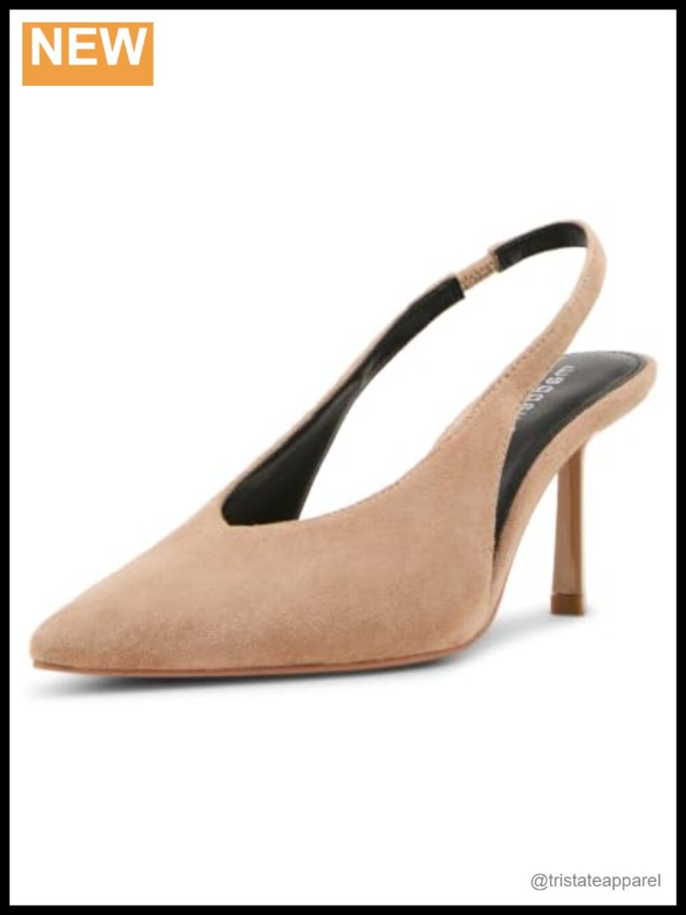 Stiletto Heel Pump Faux Suede Pull-On Evening Formal Club Shoe